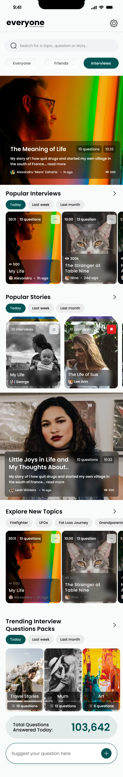 Explore popular interviews and stories
